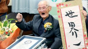 健力士記錄世界最長壽的113歲的日本男子，剛於上周去世。