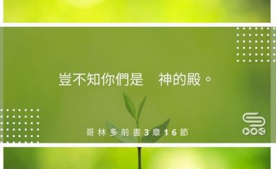 Soooradio每日靜．聽．想（499） - 神的殿不是建築物 2021-08-12