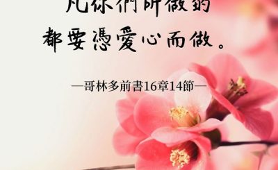 Soooradio 基督教廣播電台 每日 靜．聽．想 2022（044） - 哥林多前書16章14節