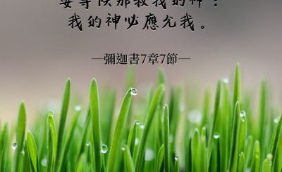 Soooradio 基督教廣播電台 每日 靜．聽．想 2022（058） - 彌迦書7章7節