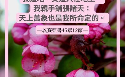 Soooradio 基督教廣播電台 每日 靜．聽．想 2022（076） - 以賽亞書45章12節