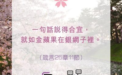 Soooradio 基督教廣播電台 每日 靜．聽．想 2022（113） - 箴言25章11節