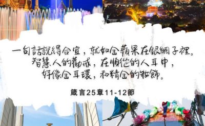 Soooradio 基督教廣播電台 每日 靜．聽．想 2022（321） - 箴言25章11-12節