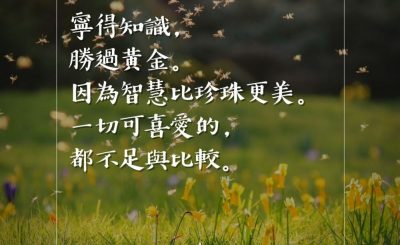 Soooradio 基督教廣播電台 每日 靜．聽．想 2023（080） - 箴言8章10-11節