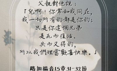 Soooradio 基督教廣播電台 每日 靜．聽．想 2023（118） - 路加福音15章31-32節