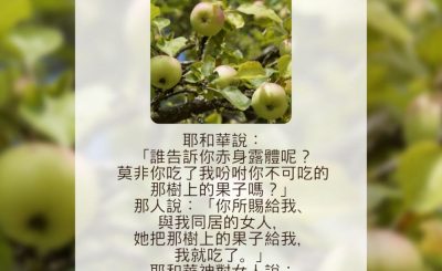 Soooradio 基督教廣播電台 每日 靜．聽．想 2023（122） - 創世記3章11-13節