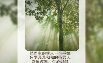 Soooradio 基督教廣播電台 每日 靜．聽．想 2023（123） - 提摩太後書2章24-25節