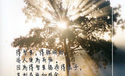 Soooradio 基督教廣播電台 每日 靜．聽．想 2023（292） - 箴言3章13-14節