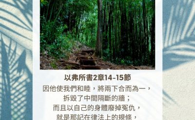 Soooradio 基督教廣播電台 每日 靜．聽．想 2023（318） - 以弗所書2章14-15節