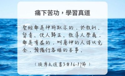 Soooradio 基督教廣播電台 每日 靜．聽．想 2024（304） - 痛下苦功，學習真道