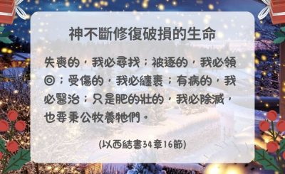 Soooradio 基督教廣播電台 每日 靜．聽．想 2024（351） - 神不斷修復破損的生命