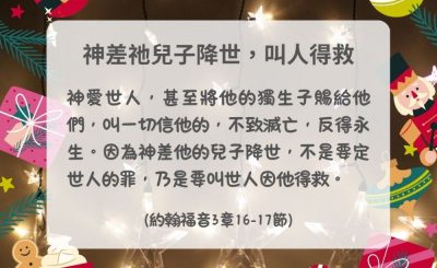 Soooradio 基督教廣播電台 每日 靜．聽．想 2024（361） - 神差祂兒子降世，叫人得救