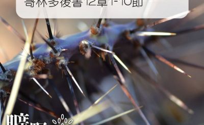 Soooradio 基督教廣播電台 曠野嗎哪（147） - 哥林多後書12章1-10節