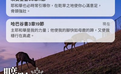 Soooradio 基督教廣播電台 曠野嗎哪（457） - 耶和華也必時常引導你，在乾旱之地使你心滿意足，骨頭強壯。（以賽亞書58章11節）