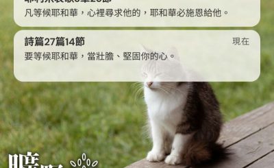 Soooradio 基督教廣播電台 曠野嗎哪（459） - 凡等候耶和華，心裡尋求他的，耶和華必施恩給他。（耶利米哀歌3章25節）