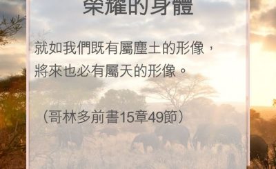 Soooradio 基督教廣播電台 教會年曆靈修（0086） - 榮耀的身體