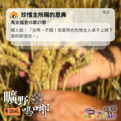 Soooradio 基督教廣播電台 曠野嗎哪（604） - 珍惜主所賜的恩典