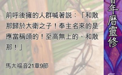Soooradio 基督教廣播電台 教會年曆靈修（0487） - 被輕視的王