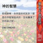 Soooradio 基督教廣播電台 教會年曆靈修（0537） - 神的智慧