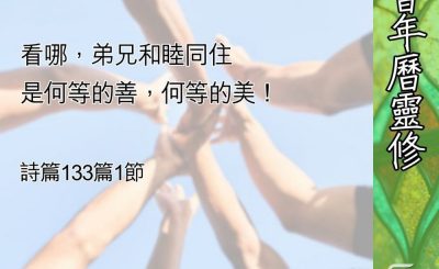 Soooradio 基督教廣播電台 教會年曆靈修（0619） - 和睦同居的美善